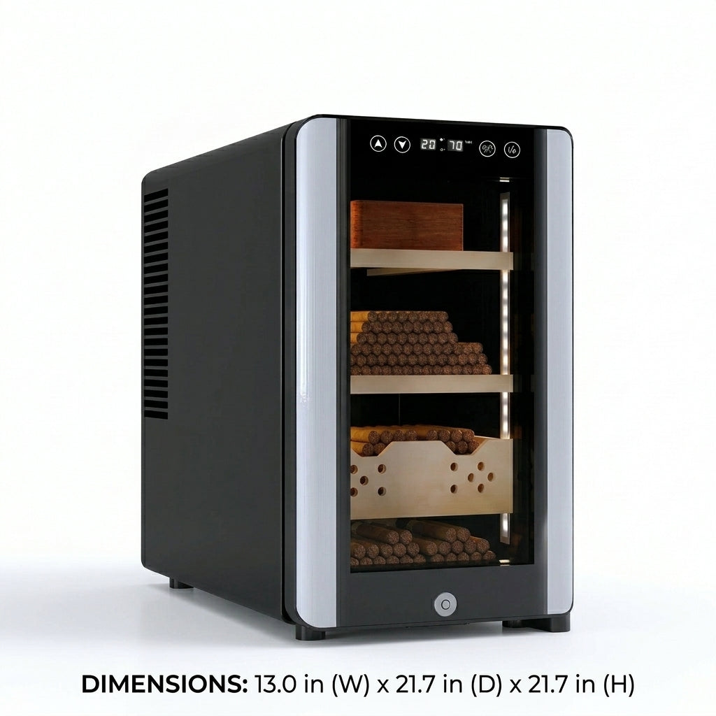Electric Cigar Humidor Fridge - Digital Temperature & Humidity Control