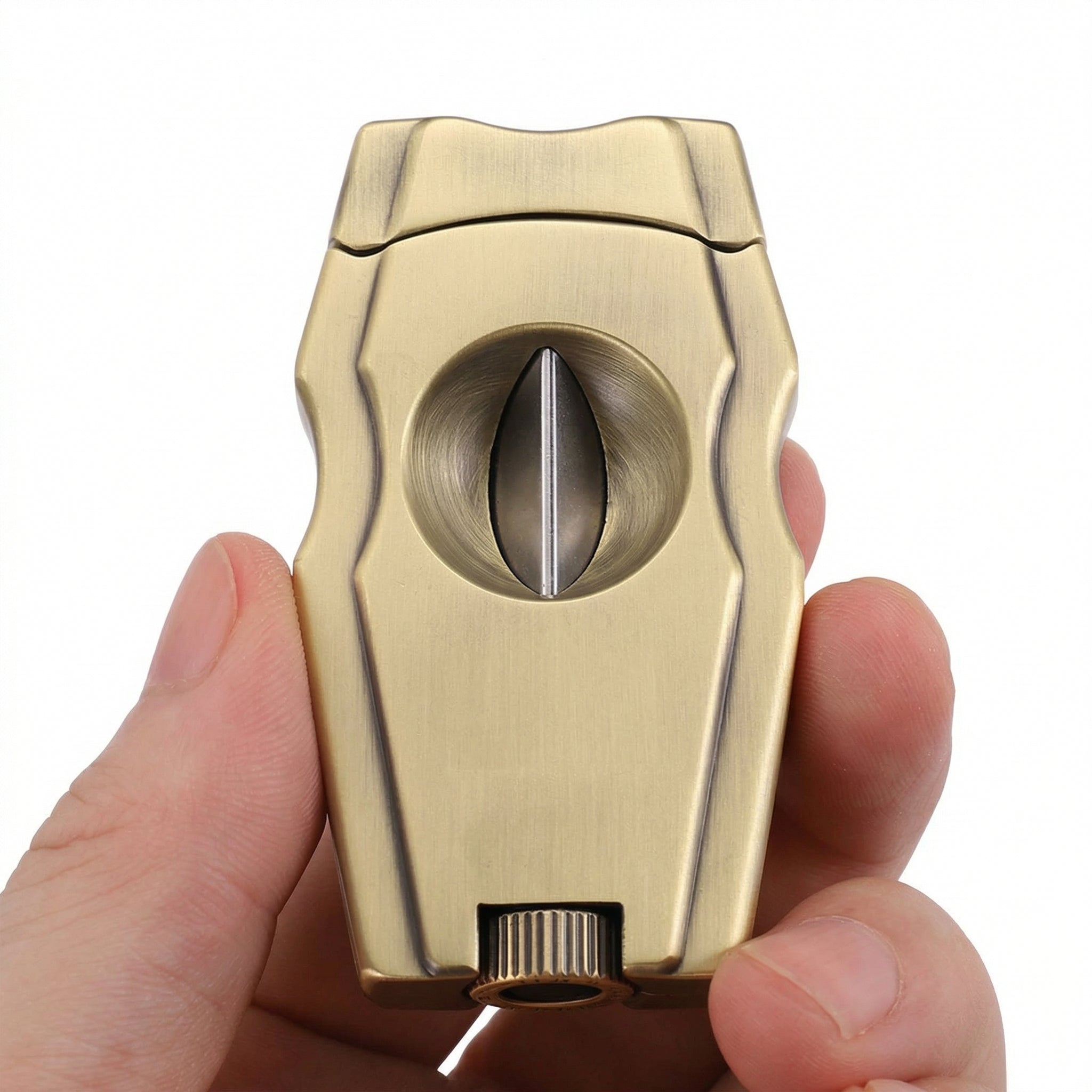 v-cutter cigar in silver finish with precision stainless steel blades